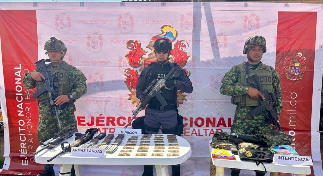 Un menor y dos integrantes de grupos armados organizados se entregaron ante tropas del Ejército Nacional