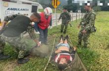 Ejército brinda apoyo a un poblador en Chinácota, Norte de Santander