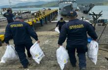 Armada de Colombia transportó kits con diferentes elementos para comunidades de Nuquí