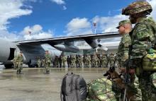 Con más de 500 soldados, el Ejército Nacional continúa reforzando la seguridad en el Cauca