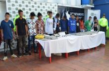 Capturados 15 presuntos responsables de tráfico de estupefacientes en La Plata, Huila