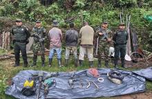 Ejército Nacional captura a 3 sujetos, sindicados de explotación ilícita de yacimientos mineros en Antioquia