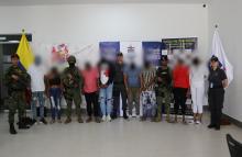 Capturados 12 presuntos integrantes del Grupo Delincuencial Organizado ‘Los Paisanos’