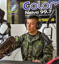 Ejército Nacional fortalece su emisora Colombia Estéreo Neiva 99.7 F.M. para combatir los delitos del secuestro y la extorsión en el Huila