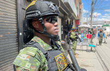 70 Comandos del Gaula Militar refuerzan seguridad en el barrio María Paz en la localidad de Kennedy, Bogotá