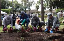 Aportando a un Madrid más verde y limpio su Fuerza Aérea Colombiana “Adopta un Parque”