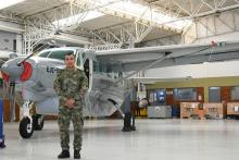 El primer indígena tripulante de vuelo del Ejército Nacional