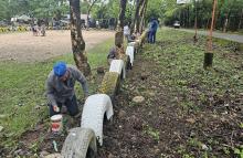 Fuerza Aérea Colombiana promueve la iniciativa 'Adopta un parque' en Yopal, Casanare