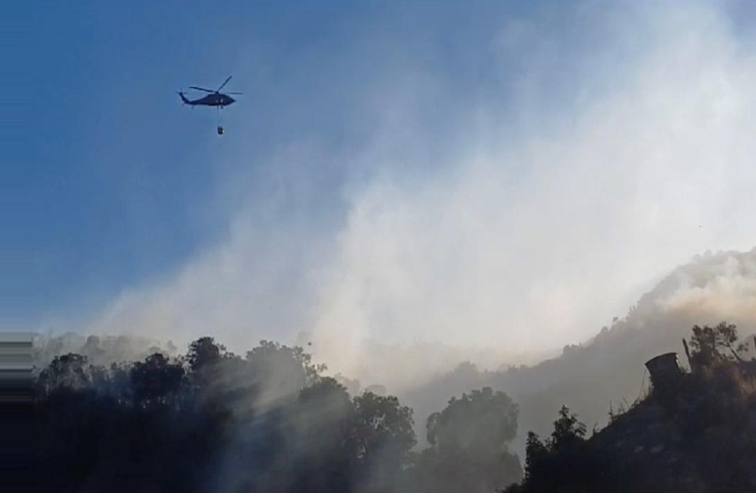 Fuerza Aeroespacial Colombiana vital en la extinción del incendio en San Vicente, Antioquia