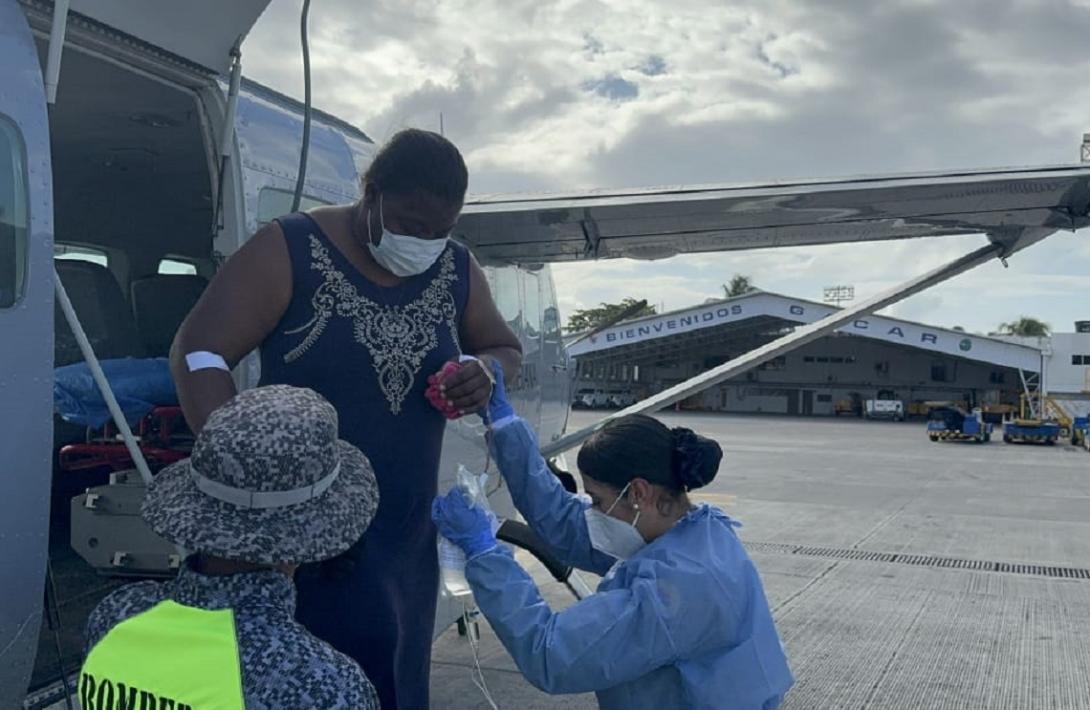 Mujer con problema de salud fue trasladada en el Archipiélago de San Andrés