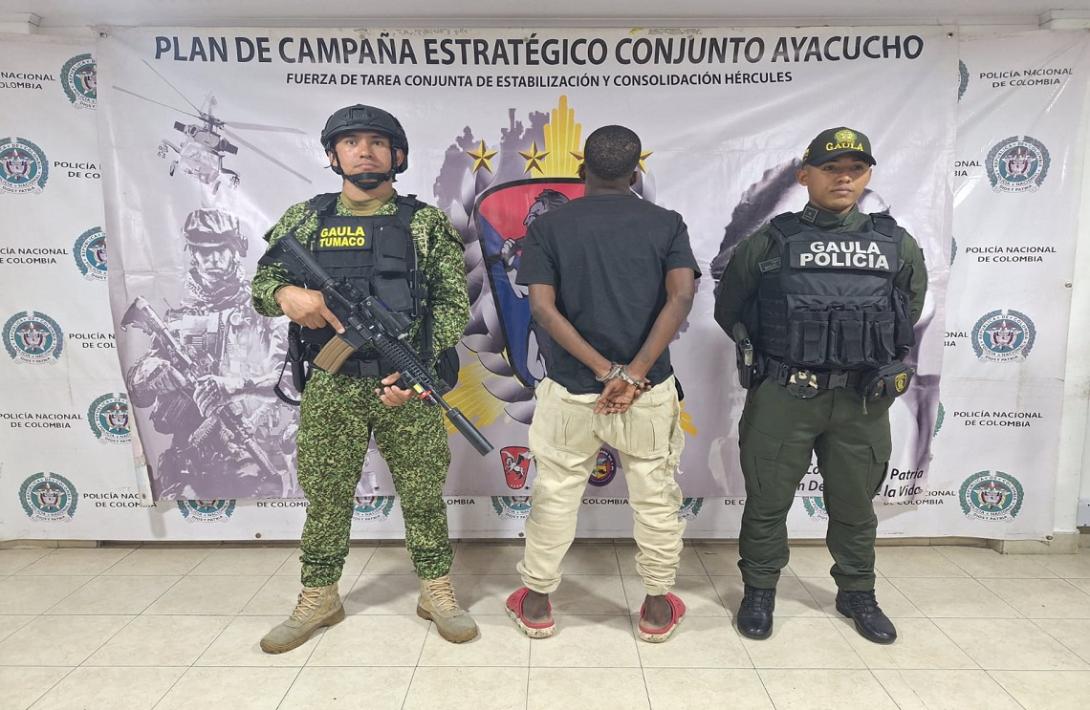 Capturados dos presuntos integrantes de las disidencias de las Farc