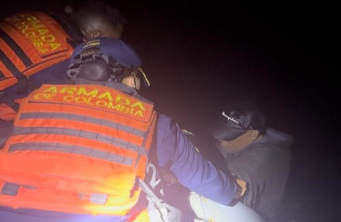 Armada de Colombia salvaguardó la vida de 15 migrantes en San Andrés 