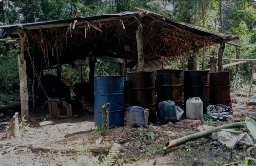 Reducción del narcotráfico en Vichada: dos laboratorios de pasta base de coca fueron neutralizados