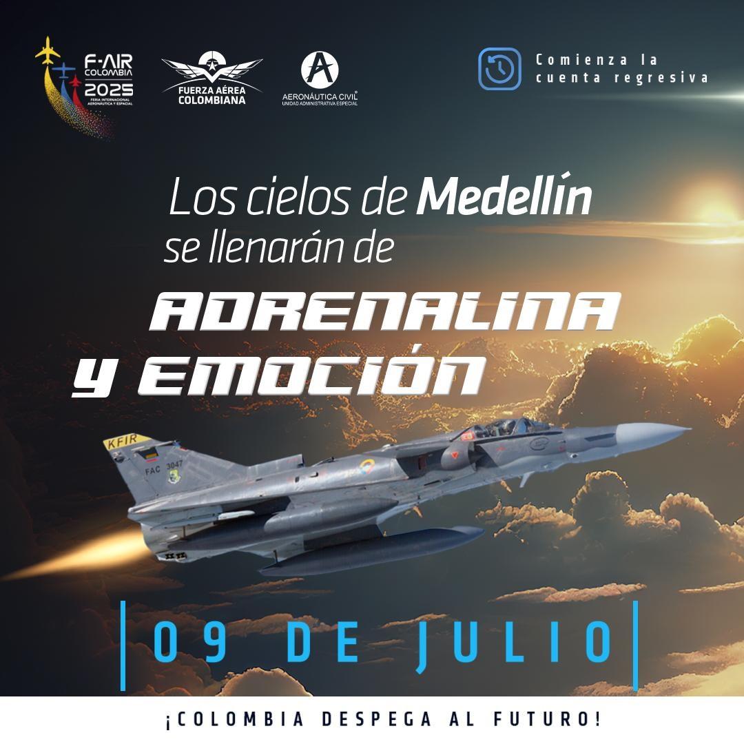 Medellín y el oriente antioqueño se preparan para recibir una nueva versión de la Feria Internacional de la Industria Aeronáutica y Espacial
