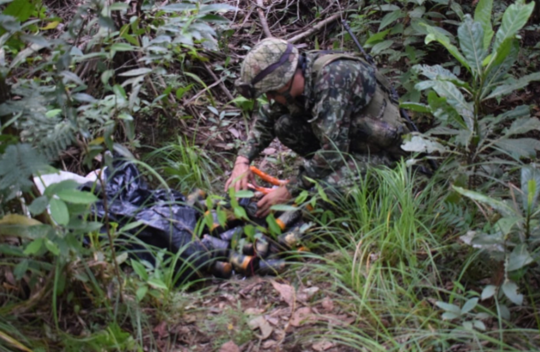 78 minas antipersonal iban a ser activadas al paso de las tropas en zona rural del Guaviare