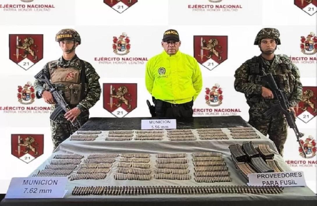 En Meta, Ejército ubicó depósito ilegal con más de 1.000 cartuchos de guerra