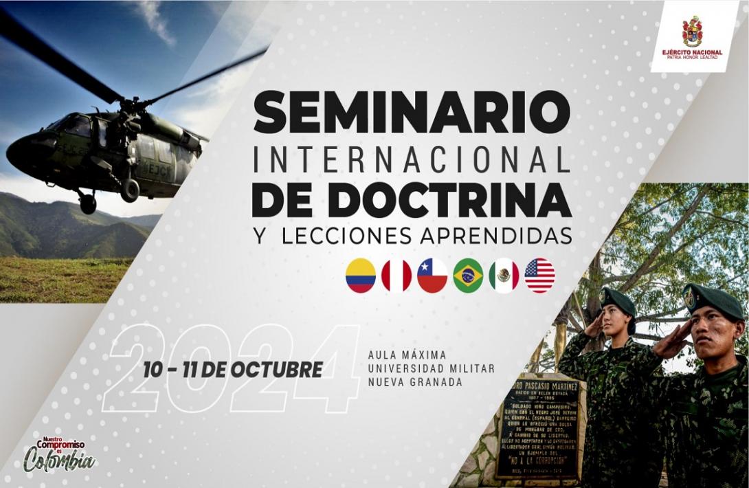 Llega la novena versión del Seminario Internacional de Doctrina y Lecciones Aprendidas