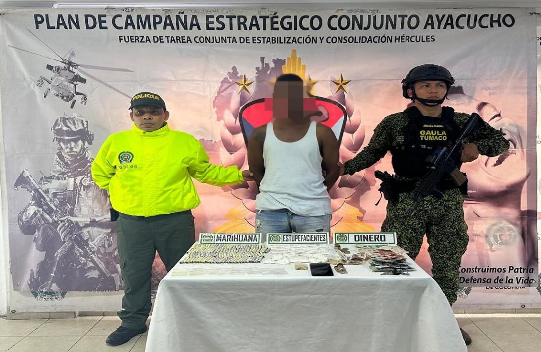 En Tumaco, capturado presunto extorsionista y narcotraficante vinculado al GAOR ‘Alfonso Cano’