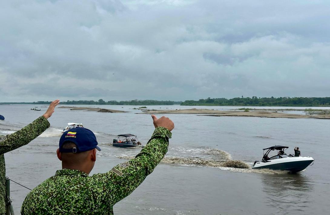 Armada de Colombia participó en la “Gran Travesía Náutica” por el río Magdalena 2024 