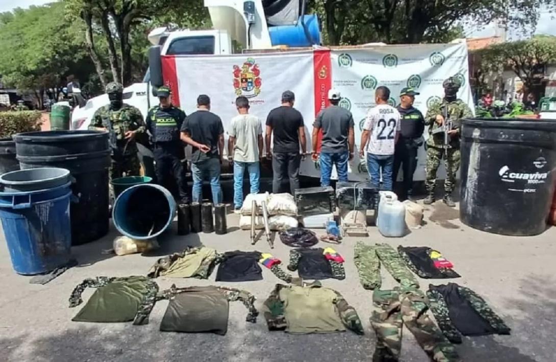 Capturados en flagrancia cinco presuntos integrantes del Bloque Magdalena Medio, Estructura 33, en límites entre Cúcuta y El Zulia