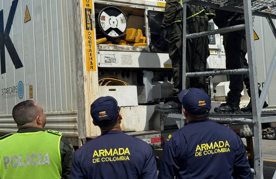 Más de 800 mil dólares en cocaína incautados en un contenedor de carga