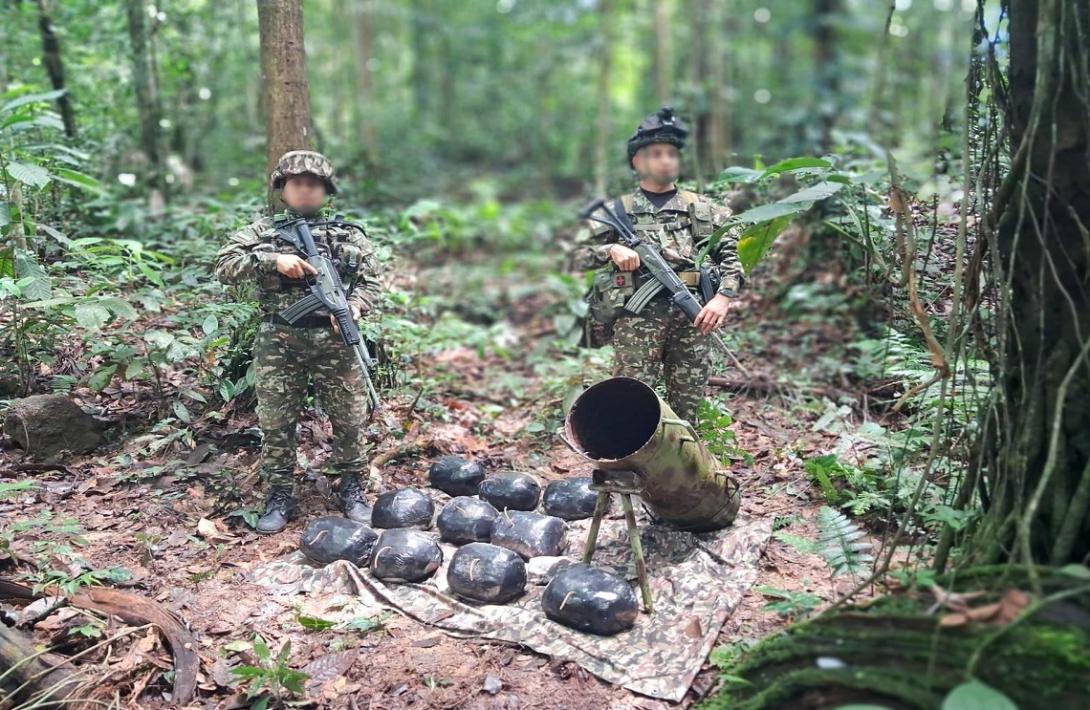Operación militar del Ejército Nacional permitió la destrucción de 10 explosivos que ponían en riesgo a la población en Guaviare