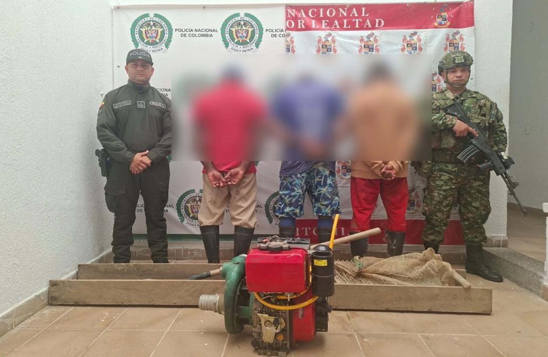 Ejército Nacional continúa frenando la explotación ilícita de yacimientos mineros en el sur del Tolima