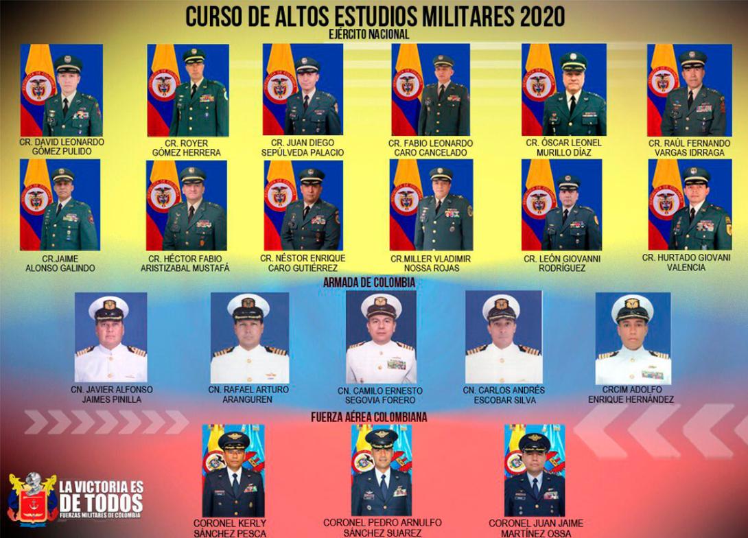 Veinte oficiales de Fuerzas Militares fueron elegidos para adelantar